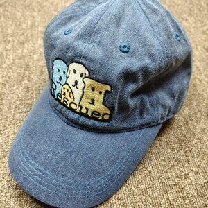 RESCUED Blue Dad Hat Strapback Adjustable Cap Dog Lover Pet Adoption Awareness